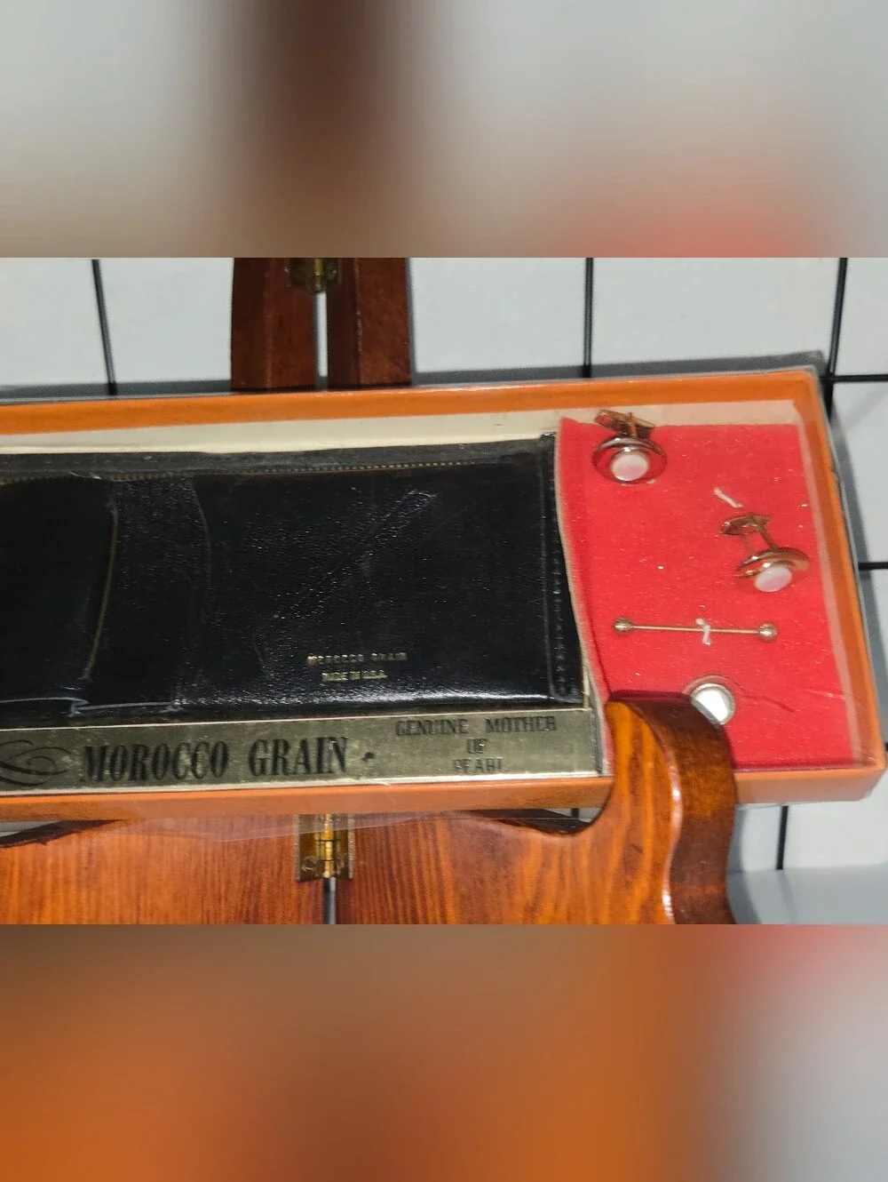 Vintage Don Lualdo Leather Wallet Set